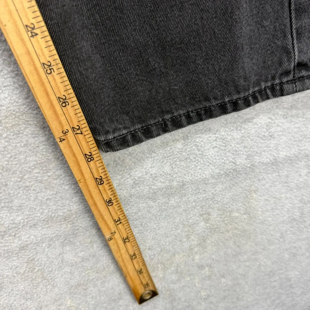 Levis‎ 505 Regular Fit Jeans Mens 40x28* Black Denim Pants Faded Straight Work